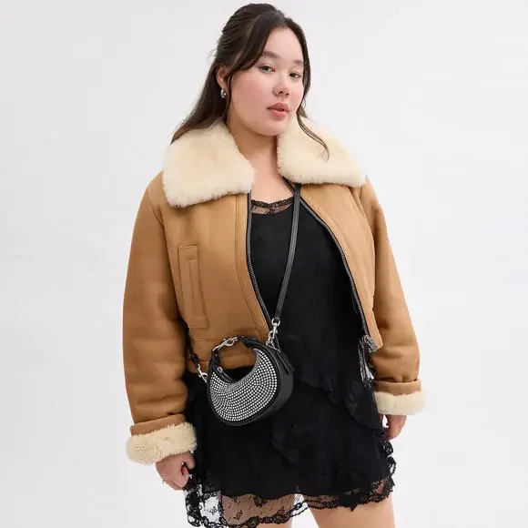 Coach Jonie Bag With Crystal & matching Crystal skinny id wallet - Picture 2 of 8